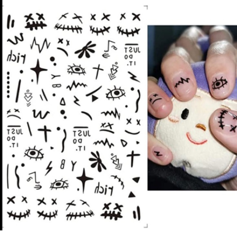 💌 BO/GO$6 Abstract Nail Art Stickers